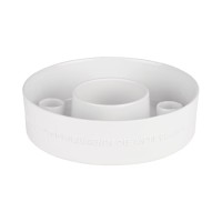 Porzellankranz "Wunder" für 4 Stabkerzen - 18,5 cm (Weiß) von räder Design