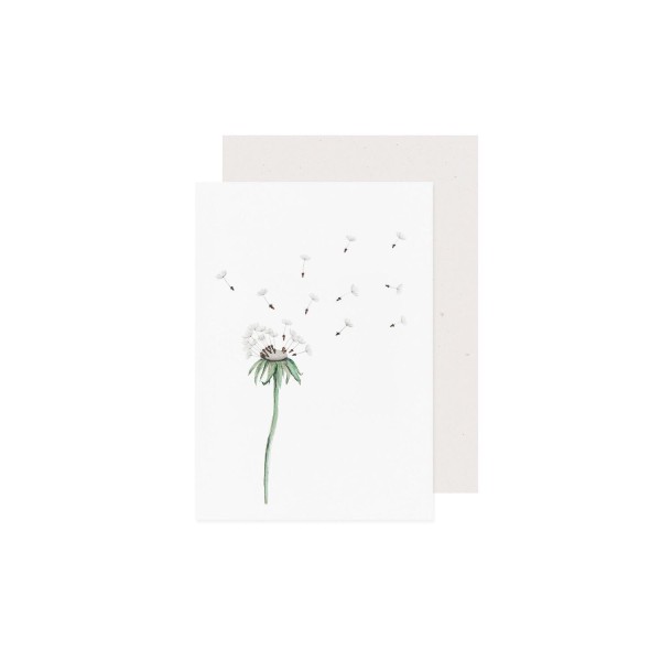 Klappkarte "Pusteblume" (Bunt) von Eulenschnitt