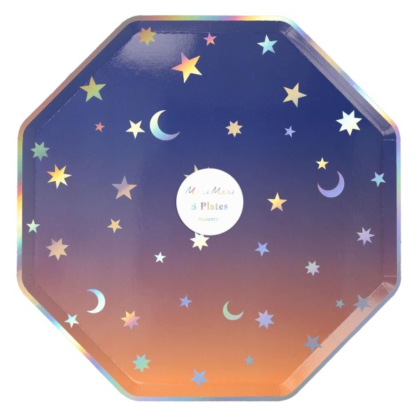 Pappteller "Making Magic Star" - 26,7x26,7 cm (Bunt) von Meri Meri