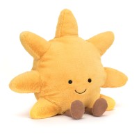 Jellycat Kuscheltier Sonne "Amuseable" - 36 cm (Gelb/Braun)