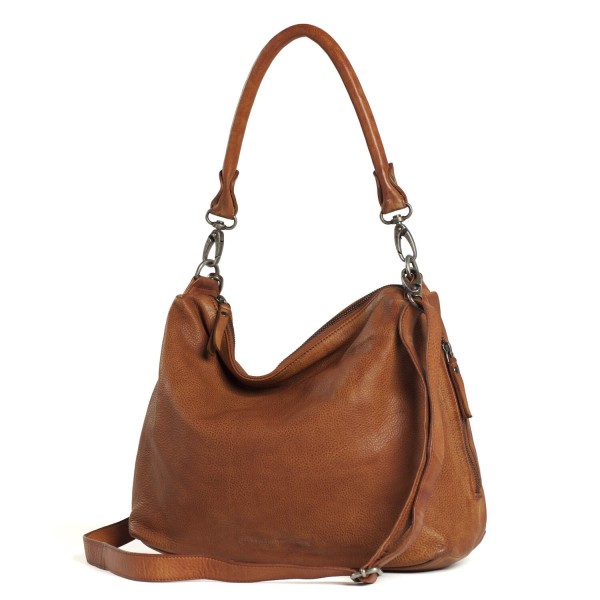 Sticks and Stones Tasche "Marbella" (Mustang Brown) - Pflanzlich gegerbtes Rindsleder