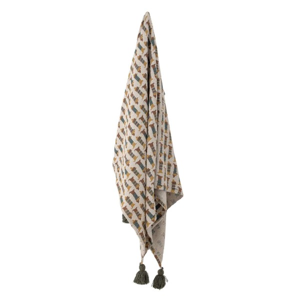 Bloomingville Decke "Charlie" - 160x130 cm (Braun)