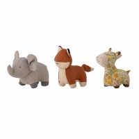 Bloomingville MINI Kuscheltiere "Rafe" im 3er-Set (Bunt)