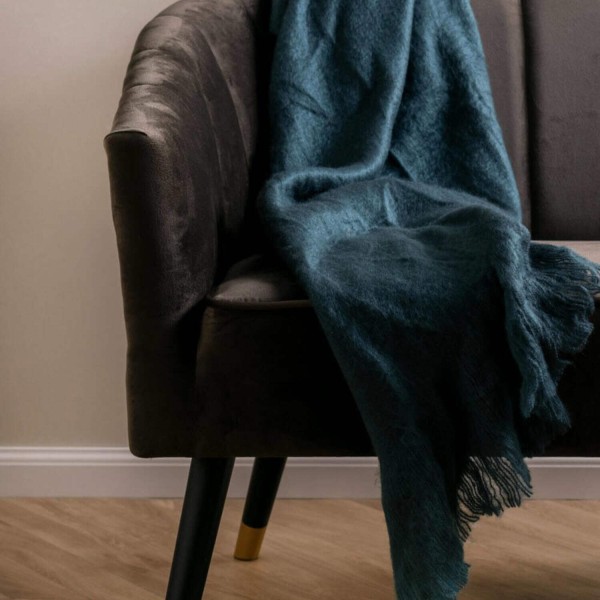 Tagesdecke "Cuddle" - 130 cm (Nachtblau) von Present Time