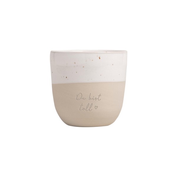 Limitierter Becher "Du bist toll" - 200 ml (Natur) von Eulenschnitt