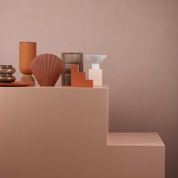Vase aus Glas - S (Smoked Brown - Rauchbraun) von HKliving