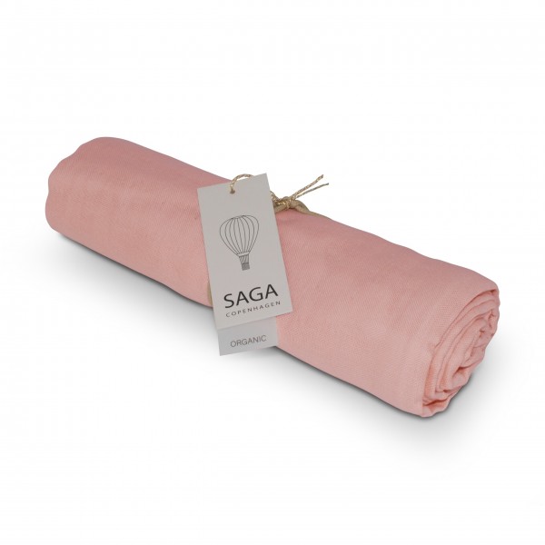 Wickeltuch / Mullwindel (Blush) von SAGA Copenhagen