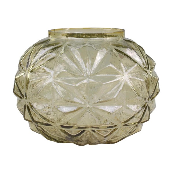 Vase mit Schliff - ?22cm (Grün) von Chic Antique