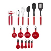 KitchenAid Küchenhelfer-Set - 15-tlg. (Rot)