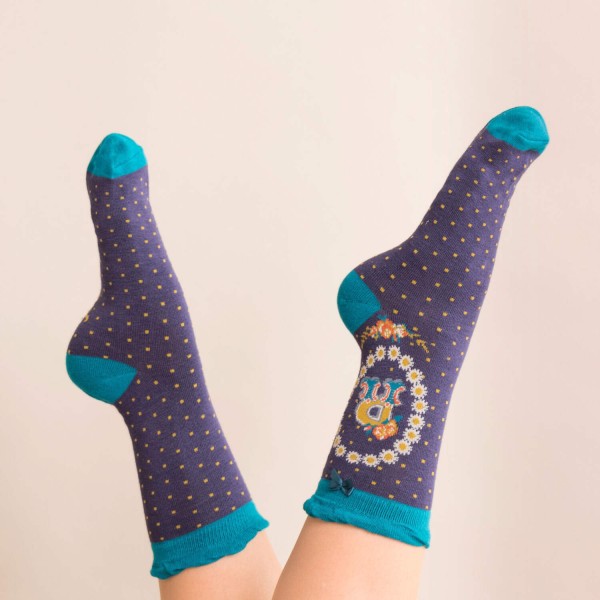 Powder Damen Socken "A-Z" - Buchstabe R