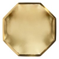 Pappteller - 8er-Set (Gold) von Meri Meri