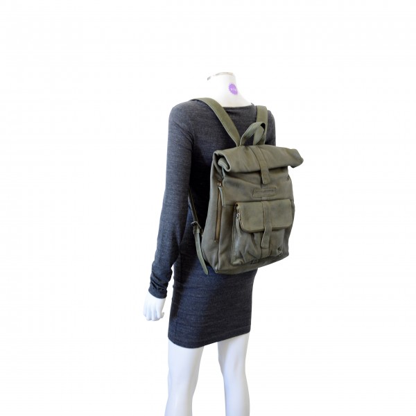 Sticks and Stones "Messenger Backpack" (Dark Olive)