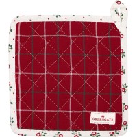 GreenGate Topflappen mit Karomuster im 2er-Set  "Lyla" (Red/Check)