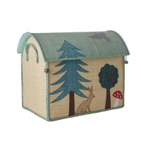 rice Raffia Spielzeugkiste "Happy Forest - Hase" - M (Beige) rice Raffia Spielzeugkiste "Happy Forest - Hase" - M (Beige)