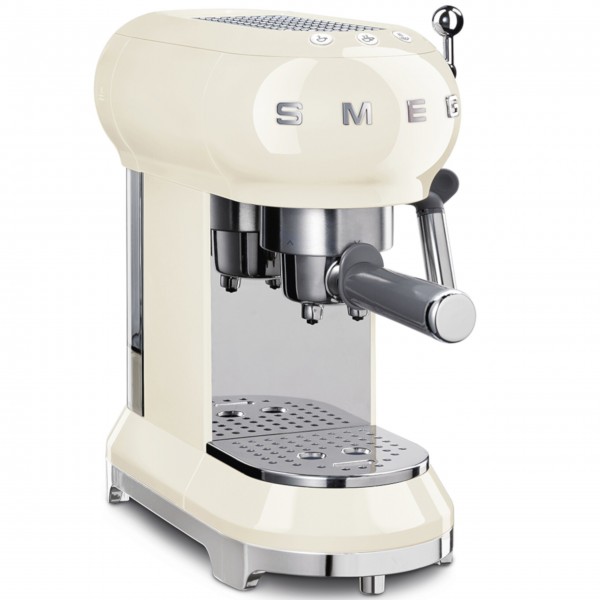 smeg Espressomaschine mit smeg Milchaufschäumer und smeg Kaffeemühle im Set