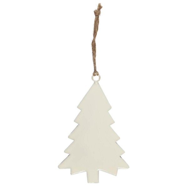 Ib Laursen Weihnachtsdeko Tannenbaum zum Aufhängen - 8,5 cm (Weiß)