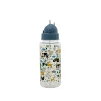 rice Trinkflasche für Kinder "Farm Print" (Blau)