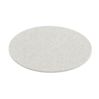 Filz-Untersetzer rund - 12 cm (Hellgrau/Marmor) von HEY-SIGN