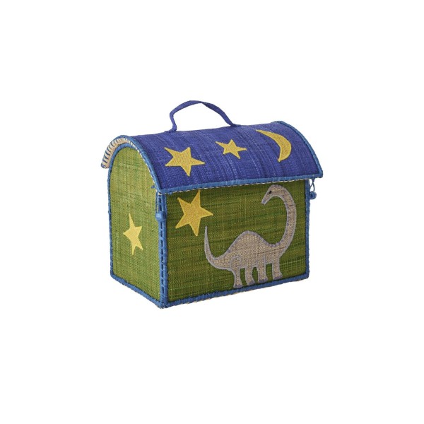 rice Kindertasche "Raffia - Dinossaur" - 24x17x22 cm (Bunt)