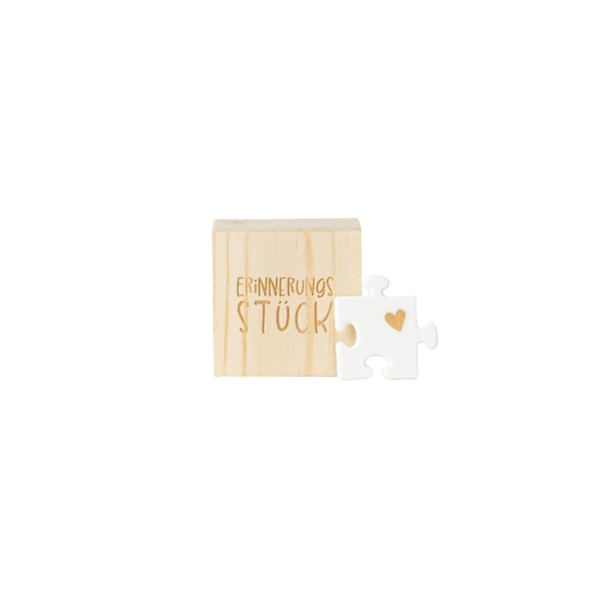 Glückskästchen "Erinnerungsstück (Puzzle)" (Weiß) von räder Design