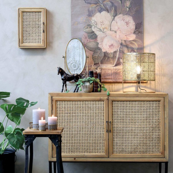 Tischleuchte mit Muster (Gold) von Chic Antique