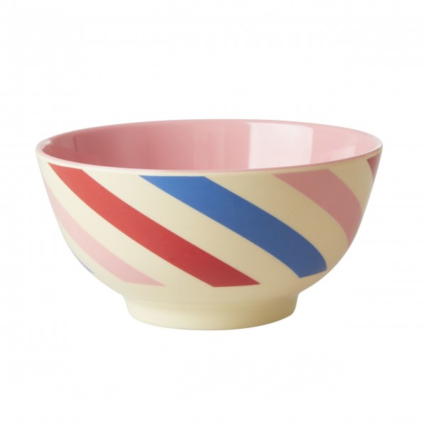 rice Melamin Schale "Candy Stripes" - Medium