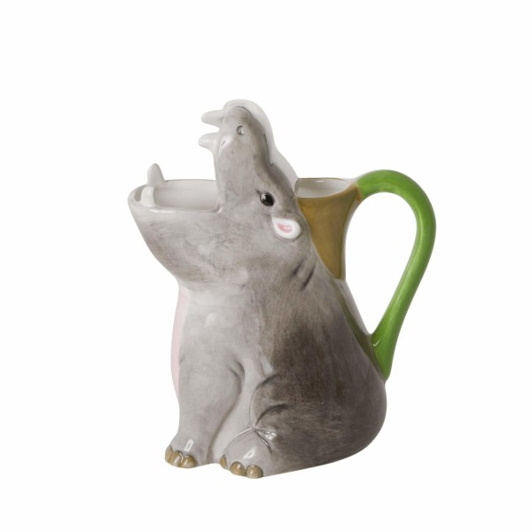 rice Vase aus Keramik "Hippo" (Grau)