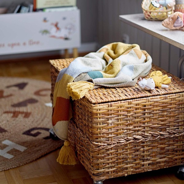 Bloomingville MINI Decke "Vigge" - 100x80 cm (Gelb)
