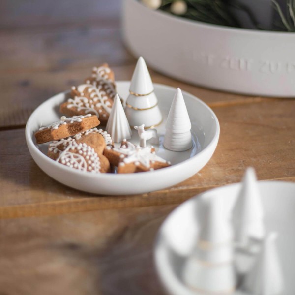 Schale "XMAS - Wald" - 15 cm (Weiß) von räder Design