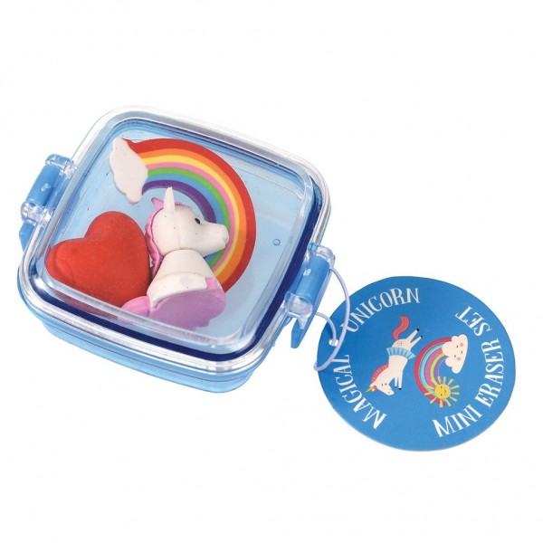 Mini Radiergummis "Magical Unicorn" im 3er Set von Rex LONDON