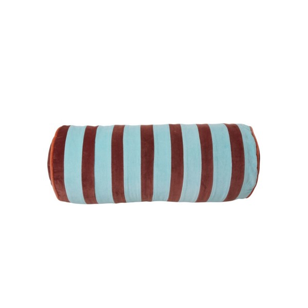 rice Nackenrolle mit Streifen-Muster - Medium (Mint/Braun)