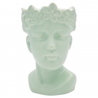 GreenGate Topf "Face" -  Klein (Pale green) 