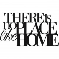 Wandtattoo "There is no place like home" schwarz von räder Design