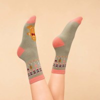 Powder Stricksocken "Gingerbread Man" (Sage)