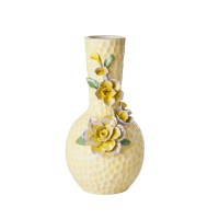 rice Vase aus Keramik "Flower Sculpture" (Cream)