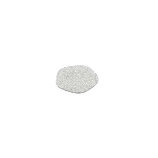 Filz-Untersetzer "Pebble" - 12 cm (Hellgrau/Marmor) von HEY-SIGN