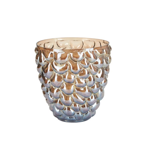 Große Vase mit Kolben (Braun) von Bahne