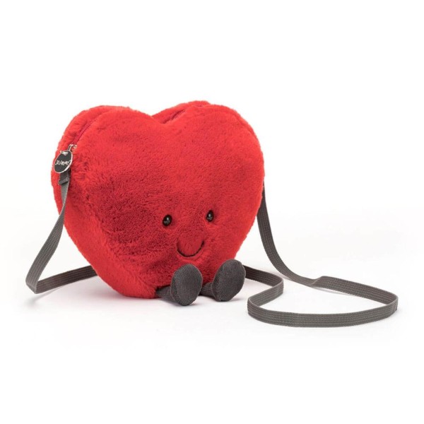 Jellycat Tasche Herz "Amuseable" - 18 cm (Rot)