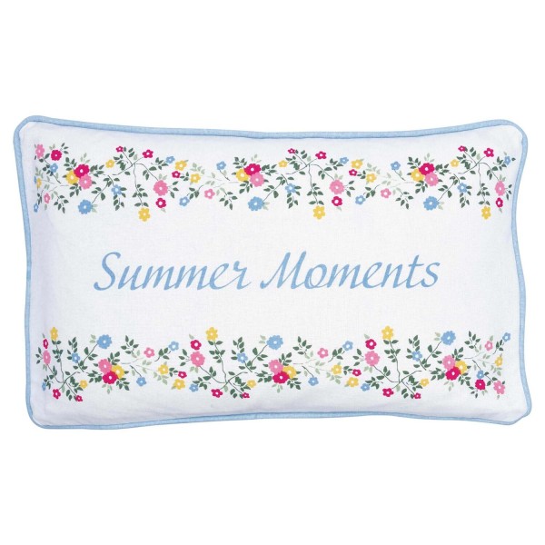 GreenGate Kissenbezug mit Print "Summer Moments" - 30x50 cm (White