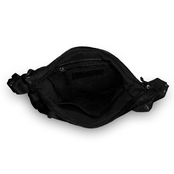 Sticks and Stones Tasche "Gaia Bag" (Black) - Pflanzlich gegerbtes Rindsleder