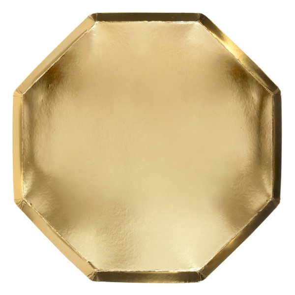 Pappteller - 8er-Set (Gold) von Meri Meri
