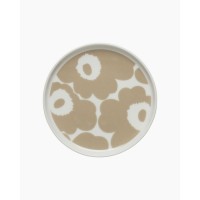 marimekko Kleiner Teller "Unikko" (Weiß/Beige) - 13,5cm