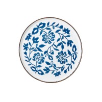 Bloomingville Teller "Molly-Blumen" - Klein (Blau)