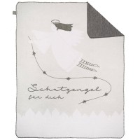 Decke "Schutzengel für dich" - 150x200 cm (Beige/Weiß/Anthrazit) von räder Design