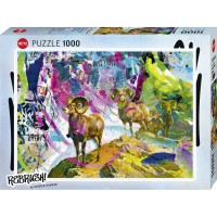 Puzzle "Big Horns / Rebrush!" von HEYE