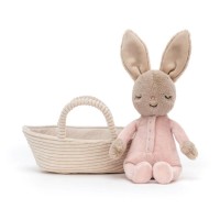 Jellycat Kuscheltier Hase "Rock-a-Bye" - 19 cm (Braun/Beige)
