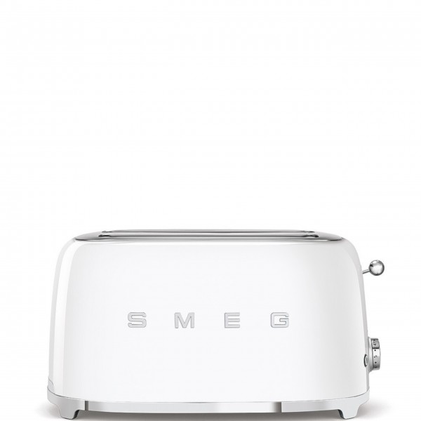 smeg Set aus 2-Schlitz-Toaster lang und Wasserkocher variable Temperatur (Weiß)