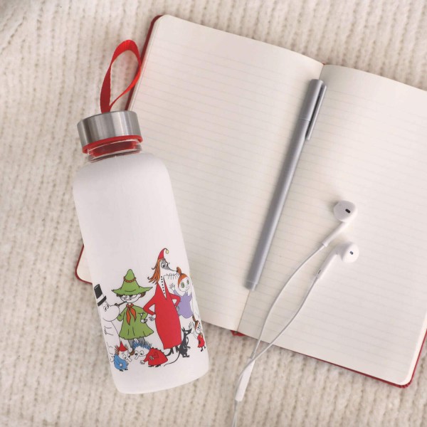 Wasserflasche "Moomin Characters" - 450 ml (Weiß) von martinex-moomin