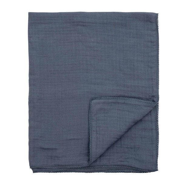 Bloomingville MINI Wickeltuch "Muslin" (Blau)