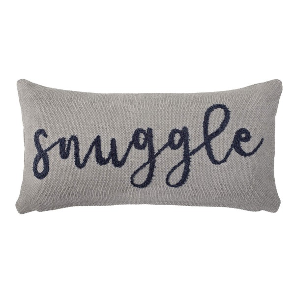 Bloomingville Längliches Kissen "Snuggle" (Grau)